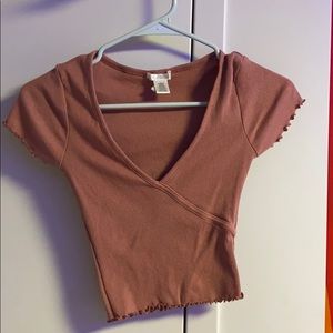 Pink crop top
